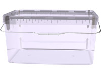 Ведро прямоугольное 5,8л, арт. ВПпр 5,8 прозр, код: 21545